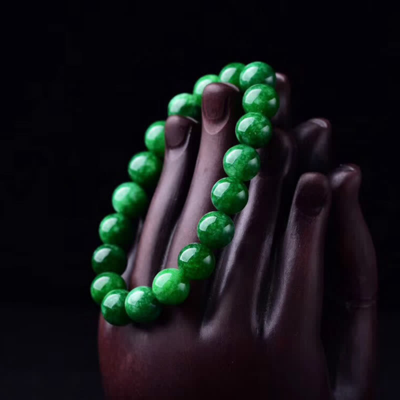 Carmiora Cyan Jade Bead Calm Harmony Armband
