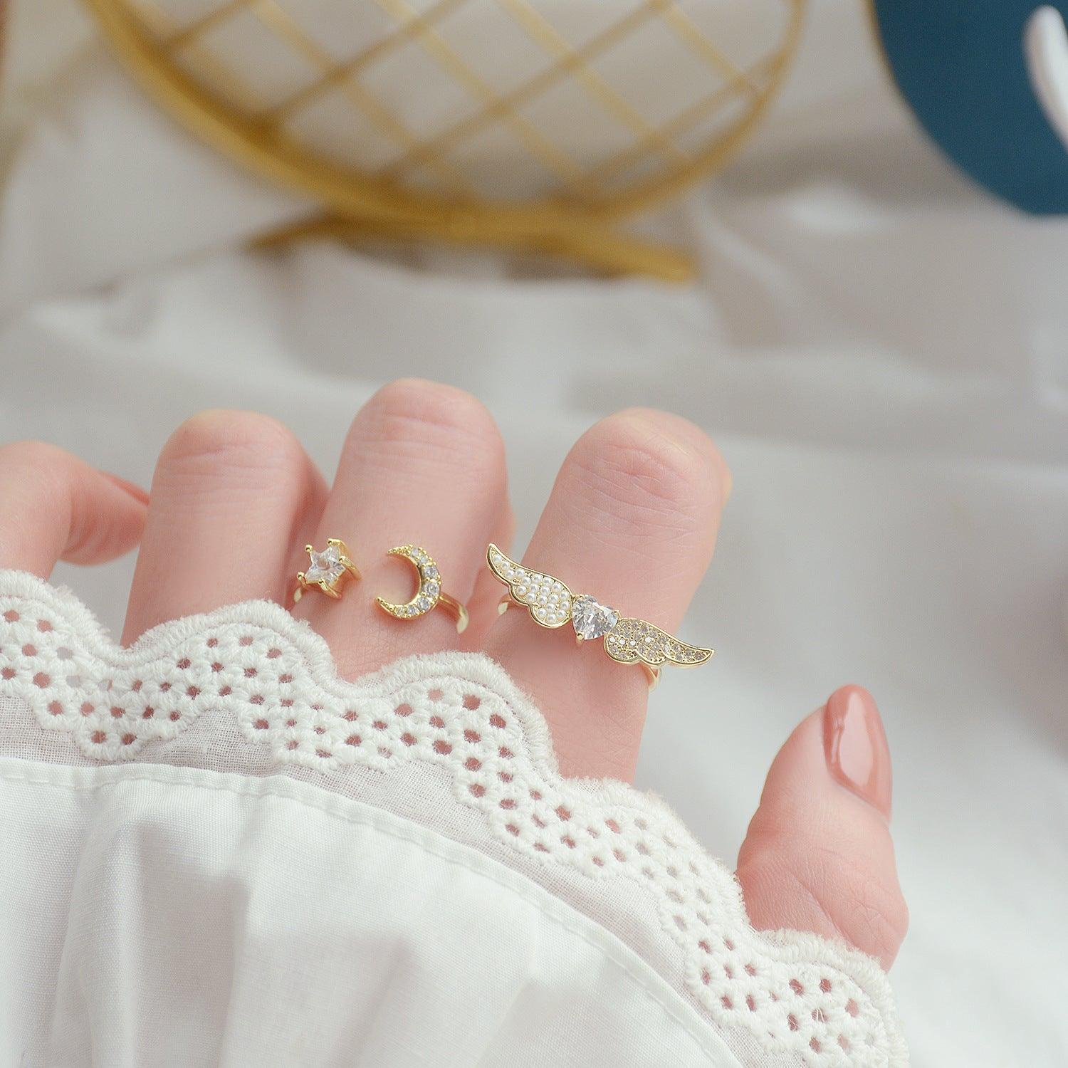 Feenflügel-Ring-Set