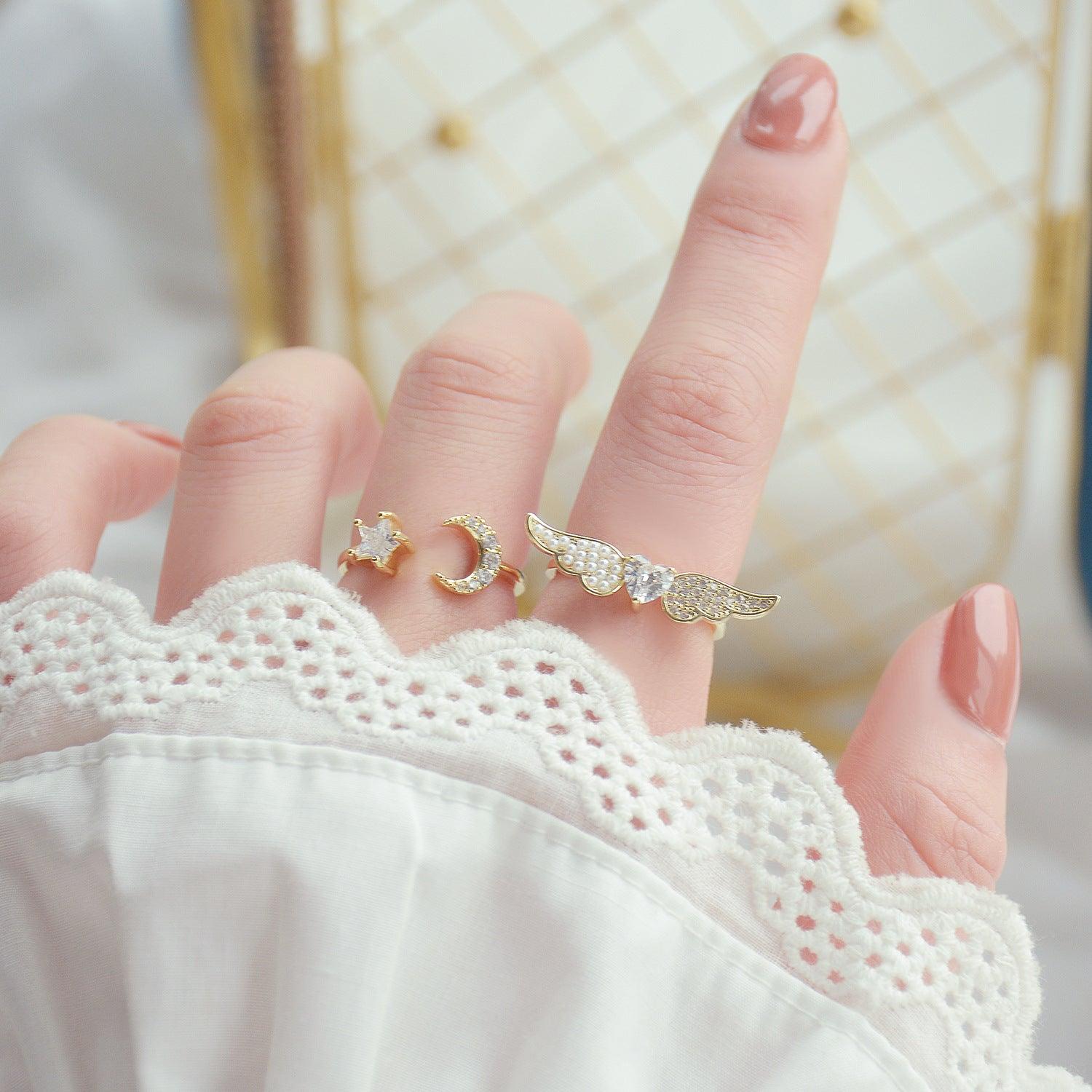 Feenflügel-Ring-Set