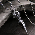 Carmiora 925 Sterling Silber Vajra spirituelle Kraft Halskette Anhänger