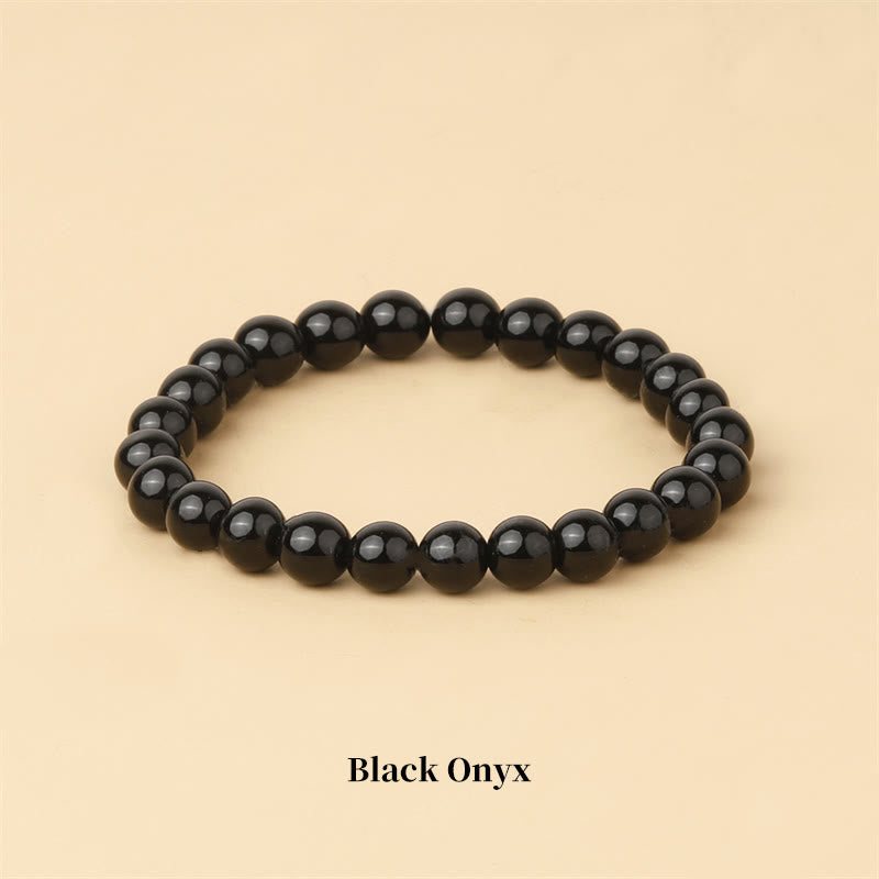 Carmiora Naturstein-Quarz-Heilperlen-Armband