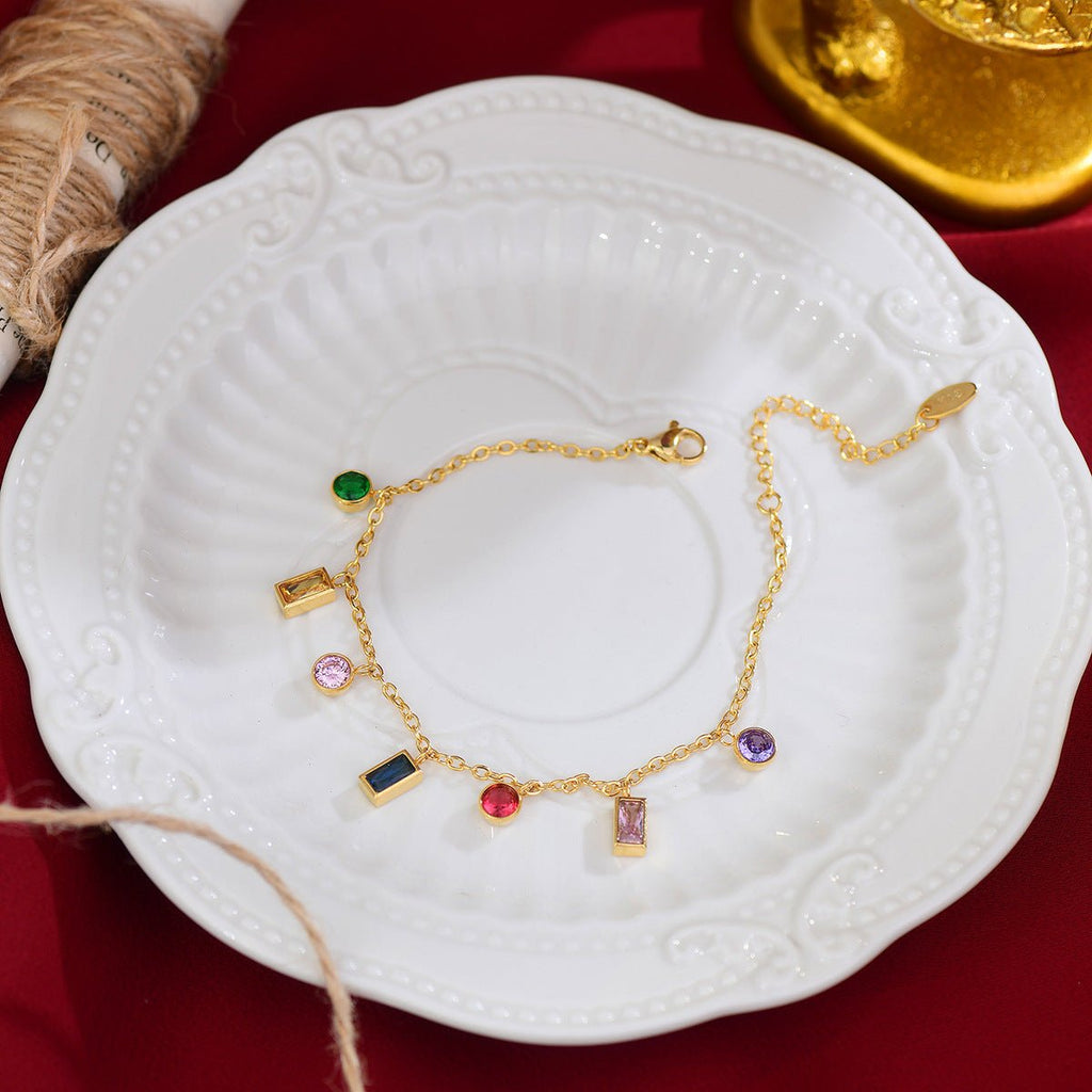 Festliche Edelsteinkollektion (Halskette/Armband)