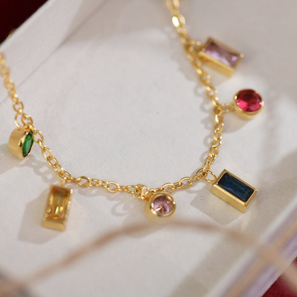 Festliche Edelsteinkollektion (Halskette/Armband)