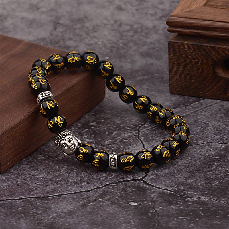 Carmiora tibetisches Buddha-Mantra-Amulett-Armband
