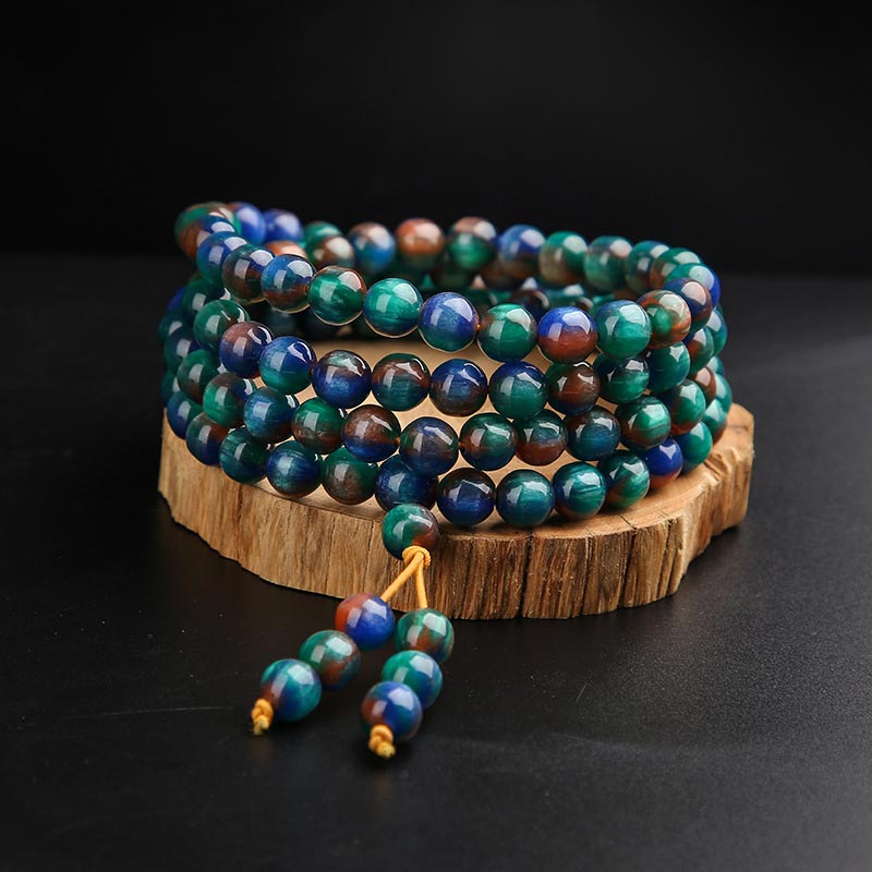 Carmiora Colorful Sea Willow Mala Positive Armband Ring