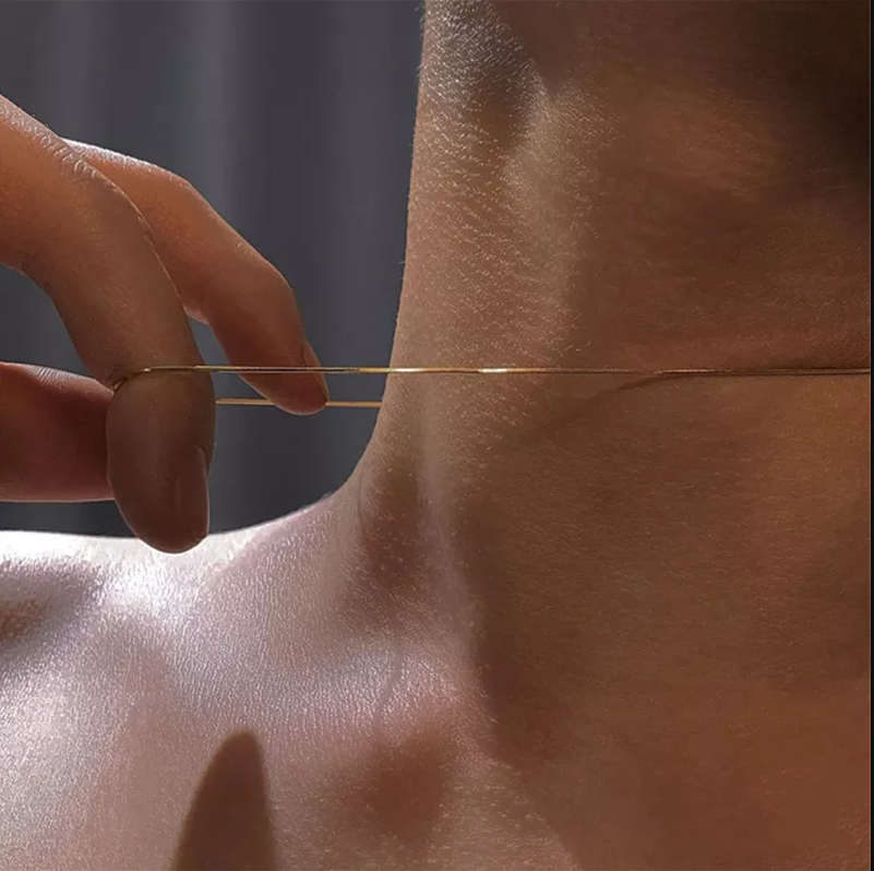 Carmiora - Minimalistisches Stahlcollier