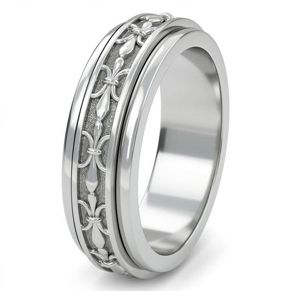 Fleur De Lis Vintage Spinnerring