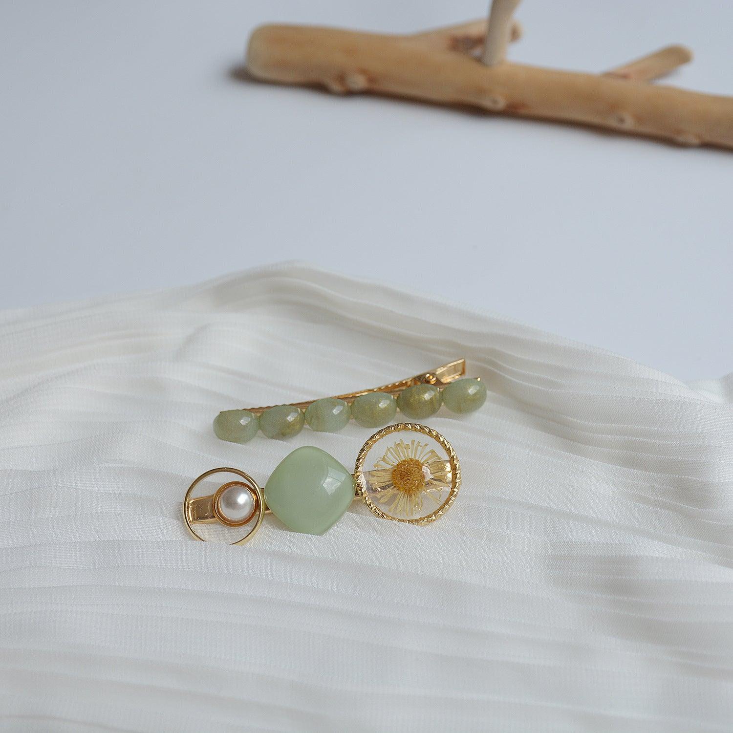 Haarspangen-Set mit Blumenmuster