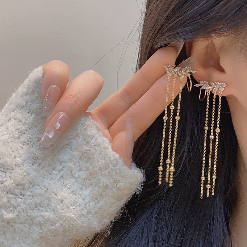 Florale Tropfenohrringe - Esther