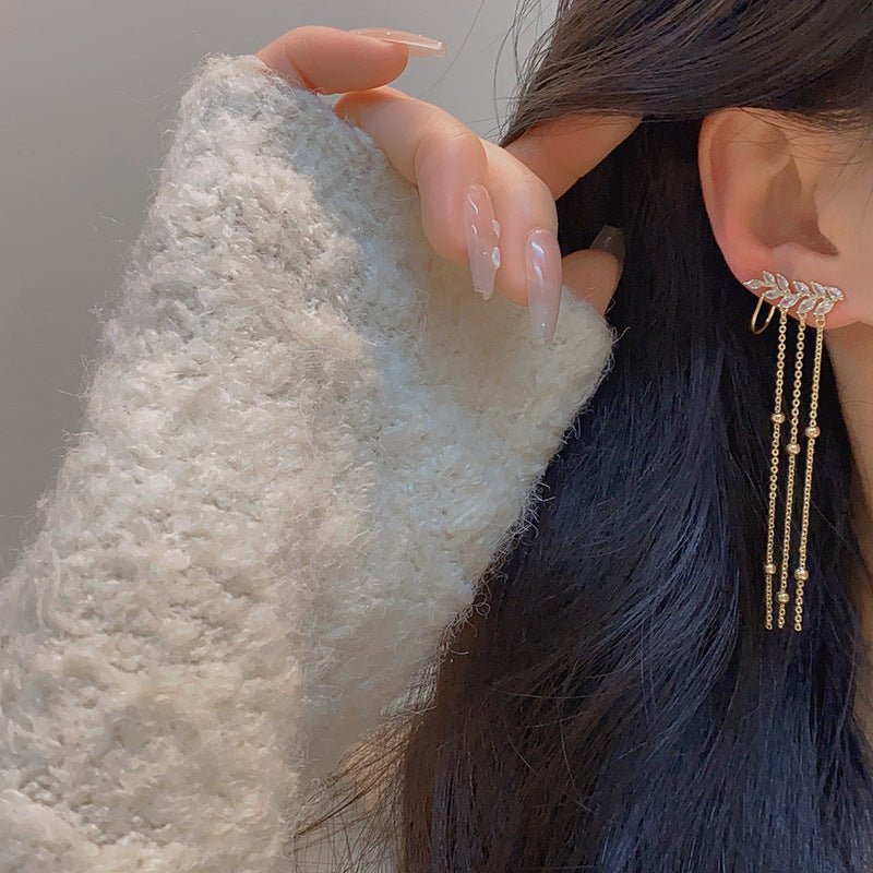 Florale Tropfenohrringe - Esther