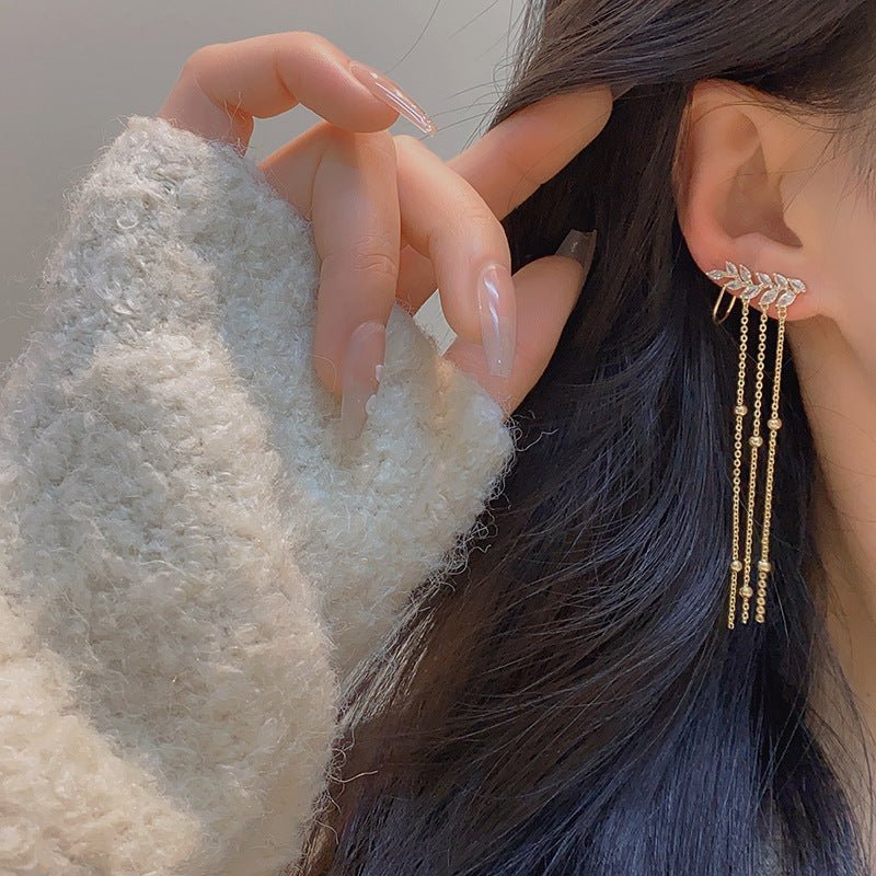 Florale Tropfenohrringe - Esther