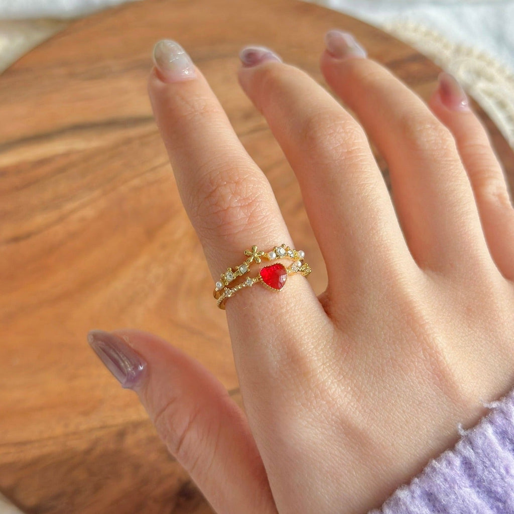 Blumenherzring - Jaimie