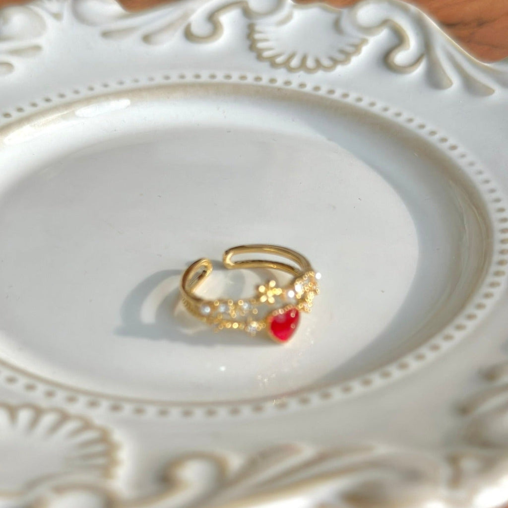 Blumenherzring - Jaimie