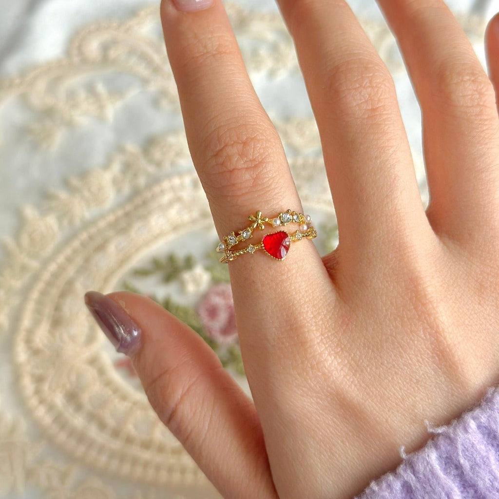 Blumenherzring - Jaimie