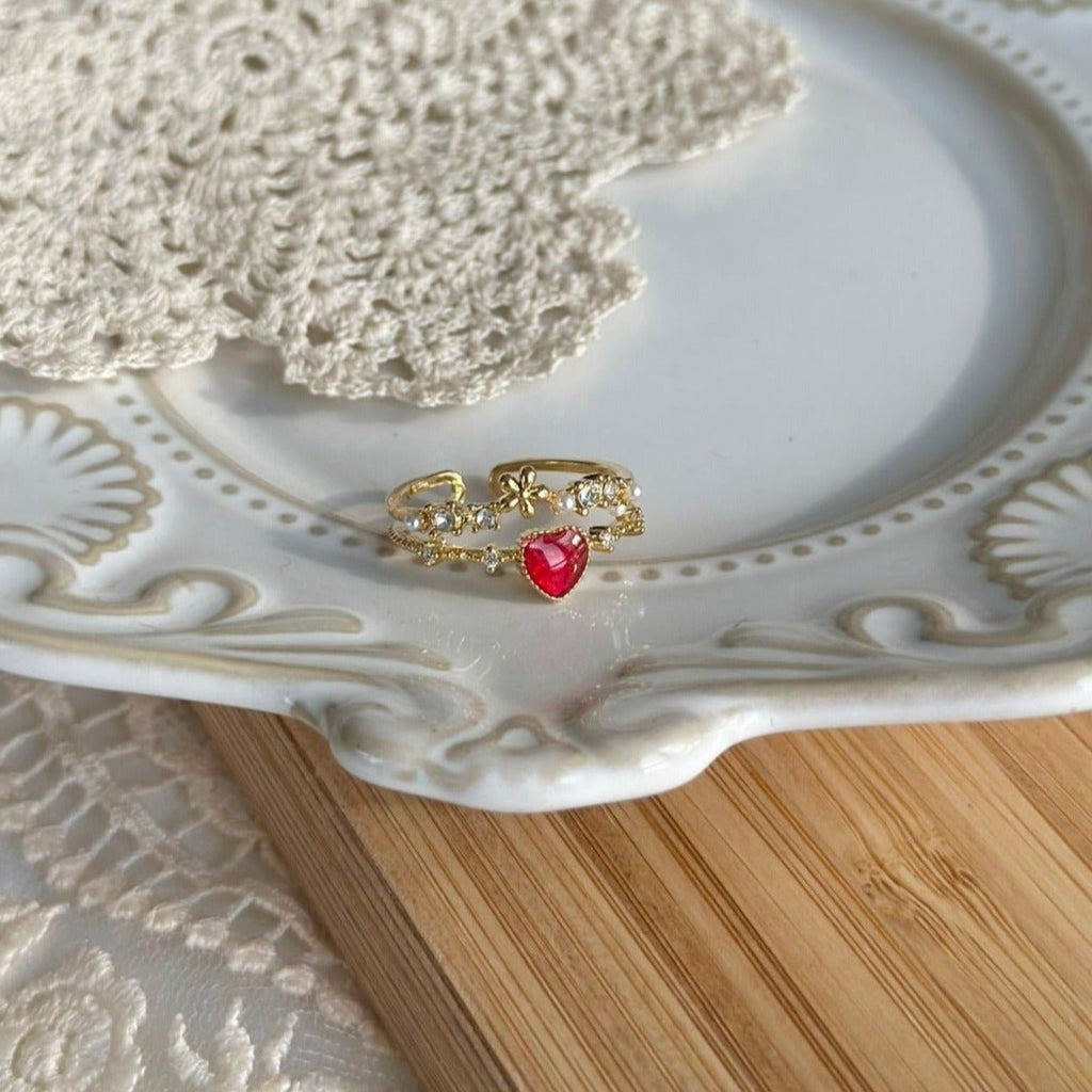 Blumenherzring - Jaimie