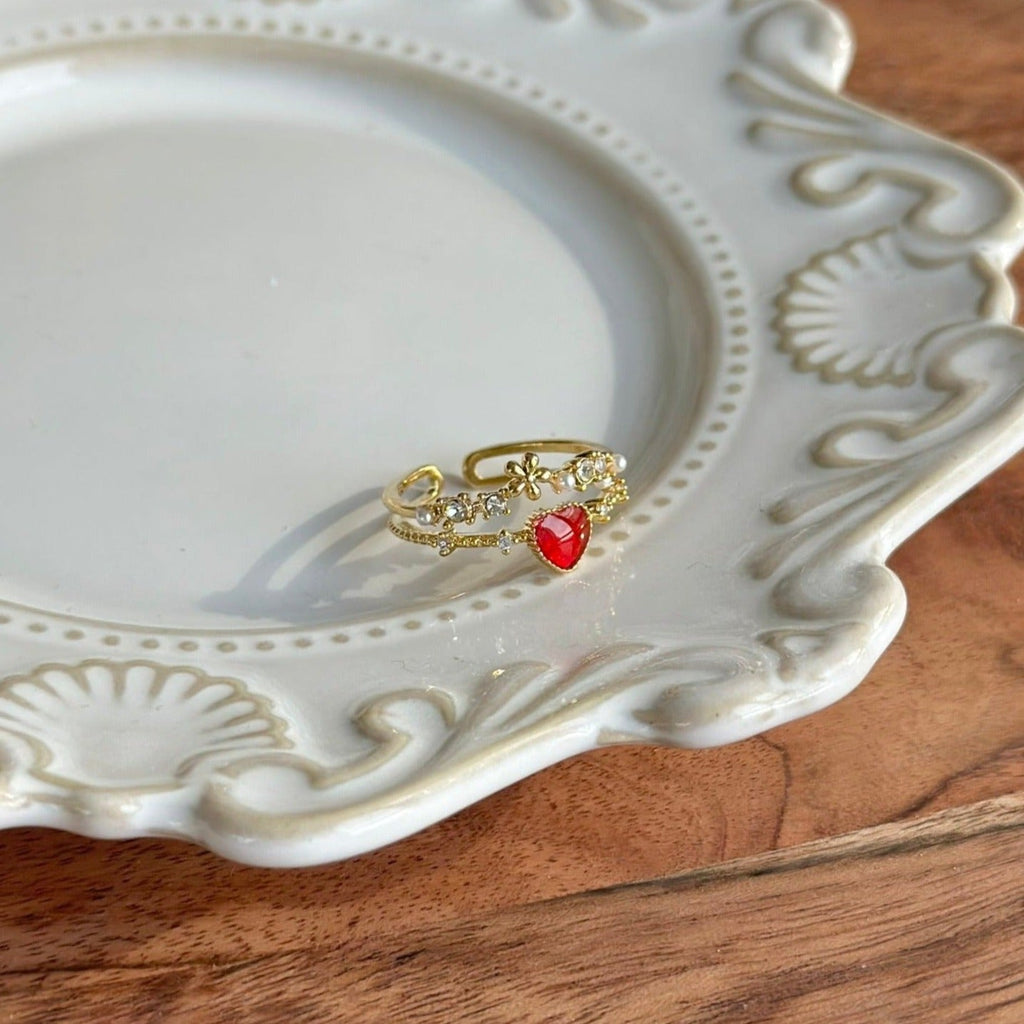 Blumenherzring - Jaimie