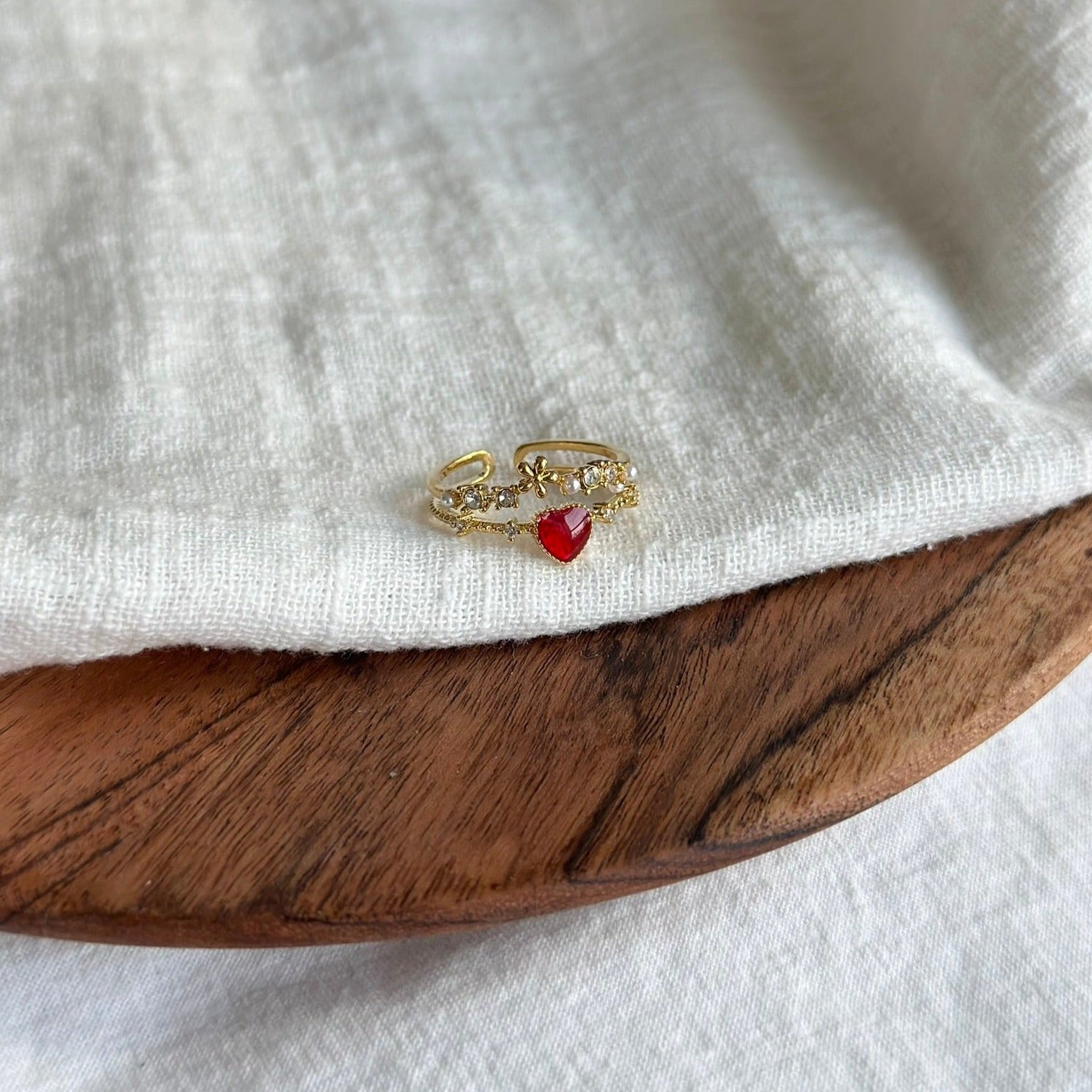 Blumenherzring - Jaimie