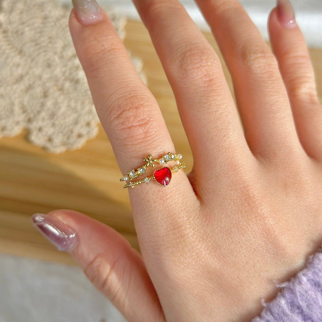 Blumenherzring - Jaimie