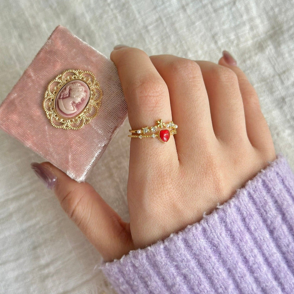 Blumenherzring - Jaimie