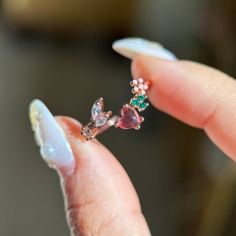 Blumenherzring - Mia