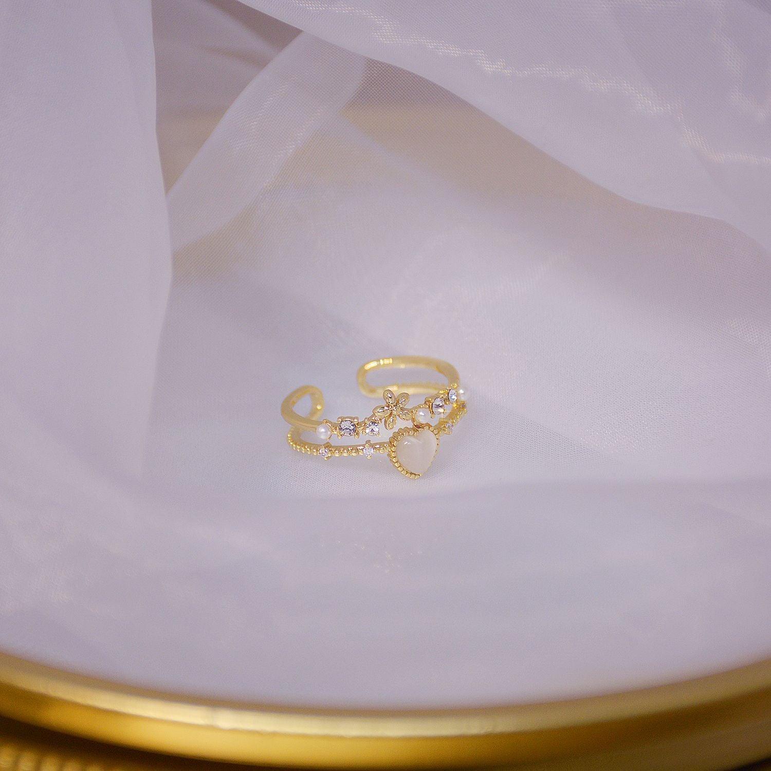 Blumenherzring - Sandy