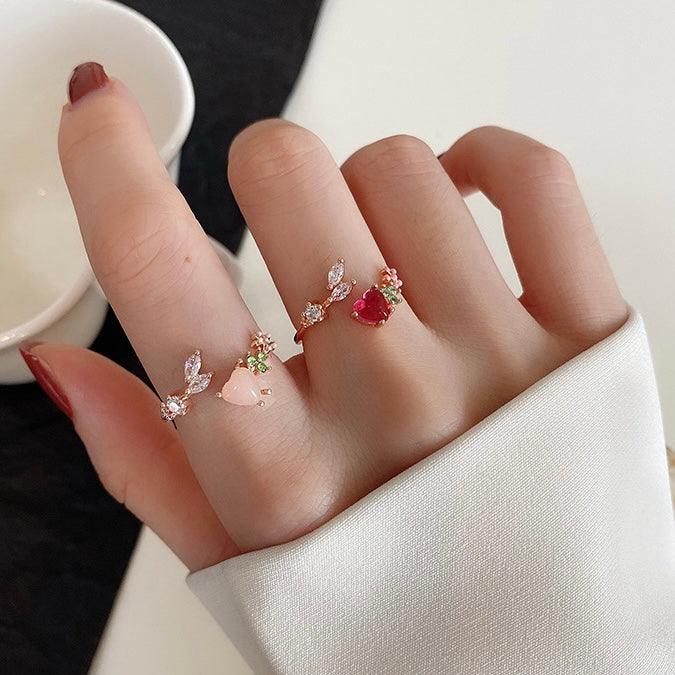 Blumenherzring - Zoe