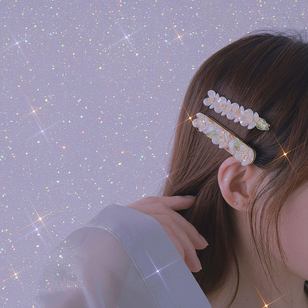 Blumenhaarspange (3 Stile)