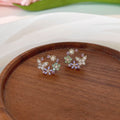 [Ausverkauf] Blumen-Schmetterlings-Ohrstecker - Lucy