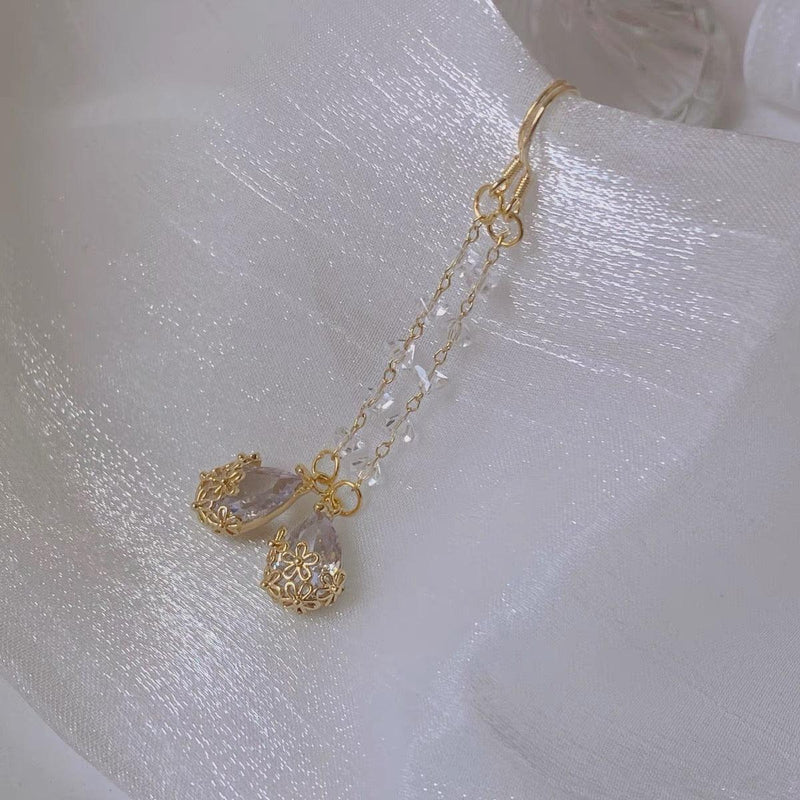 Blumen-Tropfen-Ohrringe - Amanda