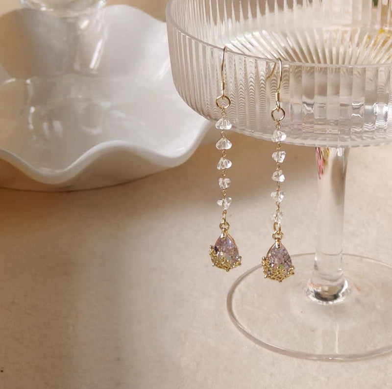 Blumen-Tropfen-Ohrringe - Amanda