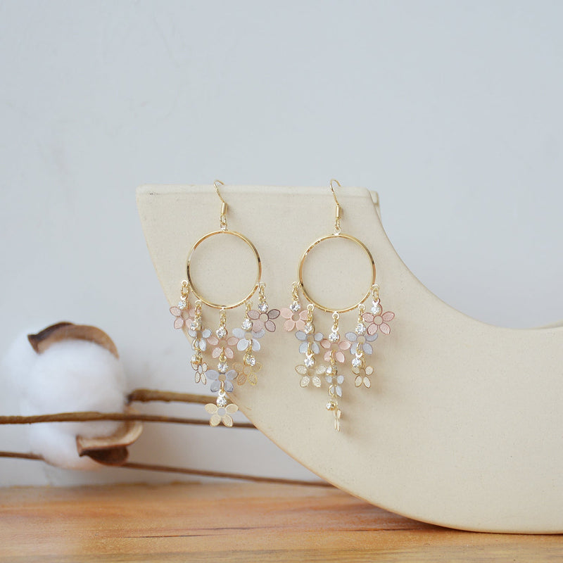 Blumen-Tropfen-Ohrringe - Belinda