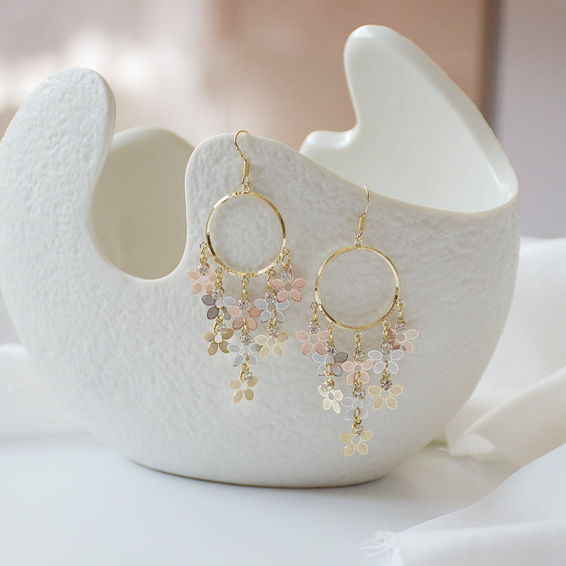 Blumen-Tropfen-Ohrringe - Belinda