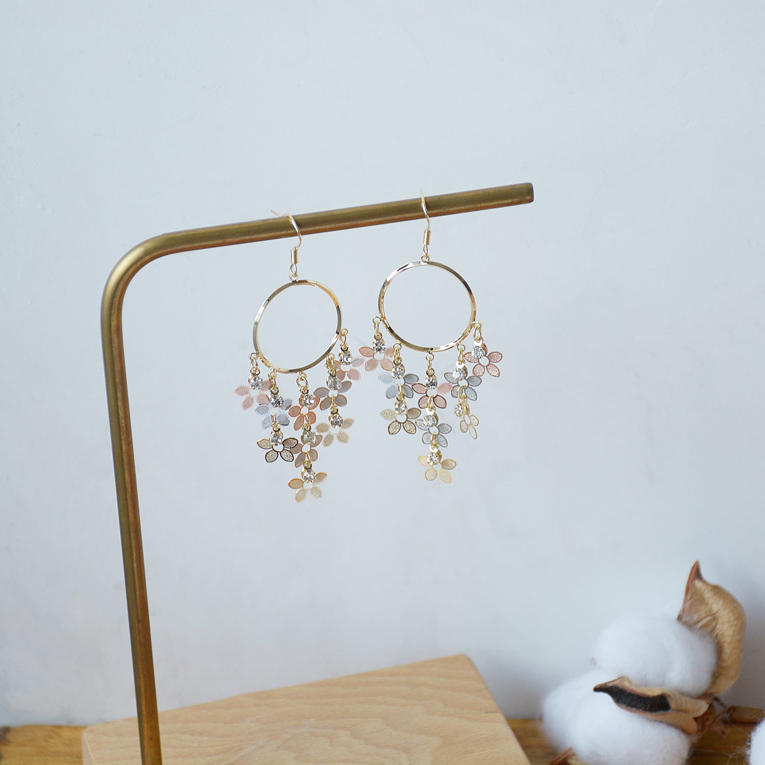 Blumen-Tropfen-Ohrringe - Belinda