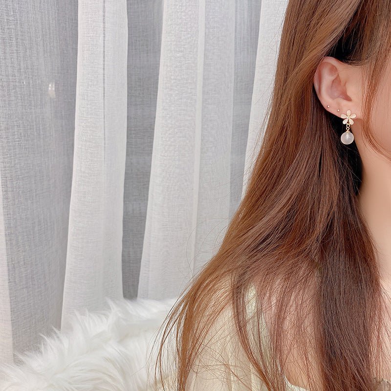 Blumen-Tropfen-Ohrringe - Rainey