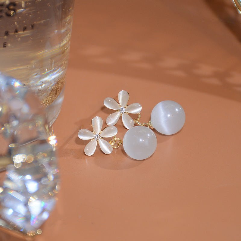 Blumen-Tropfen-Ohrringe - Rainey