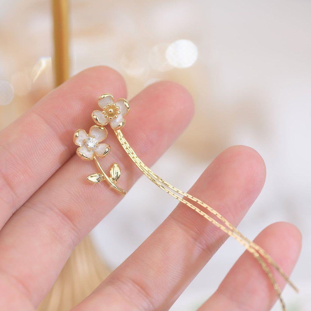 Blumen-Tropfen-Ohrringe - Rita