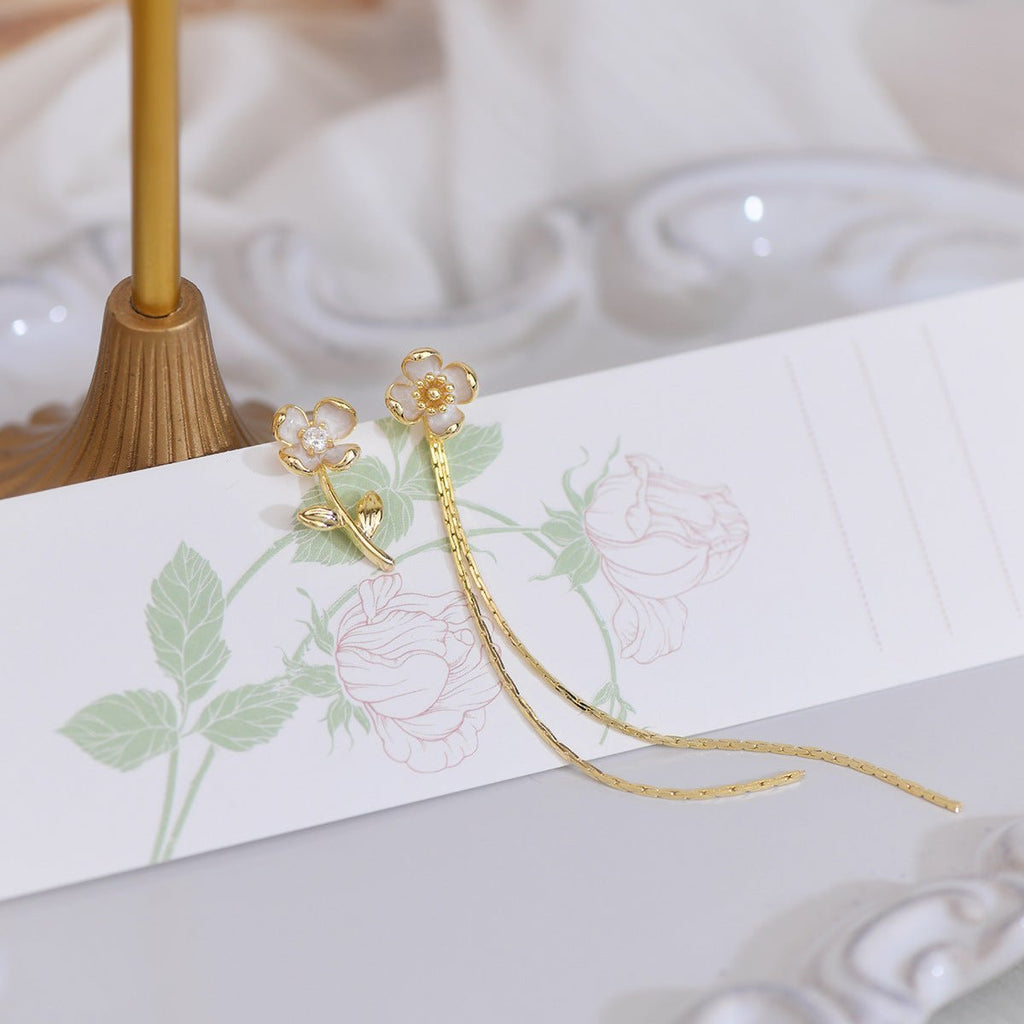 Blumen-Tropfen-Ohrringe - Rita