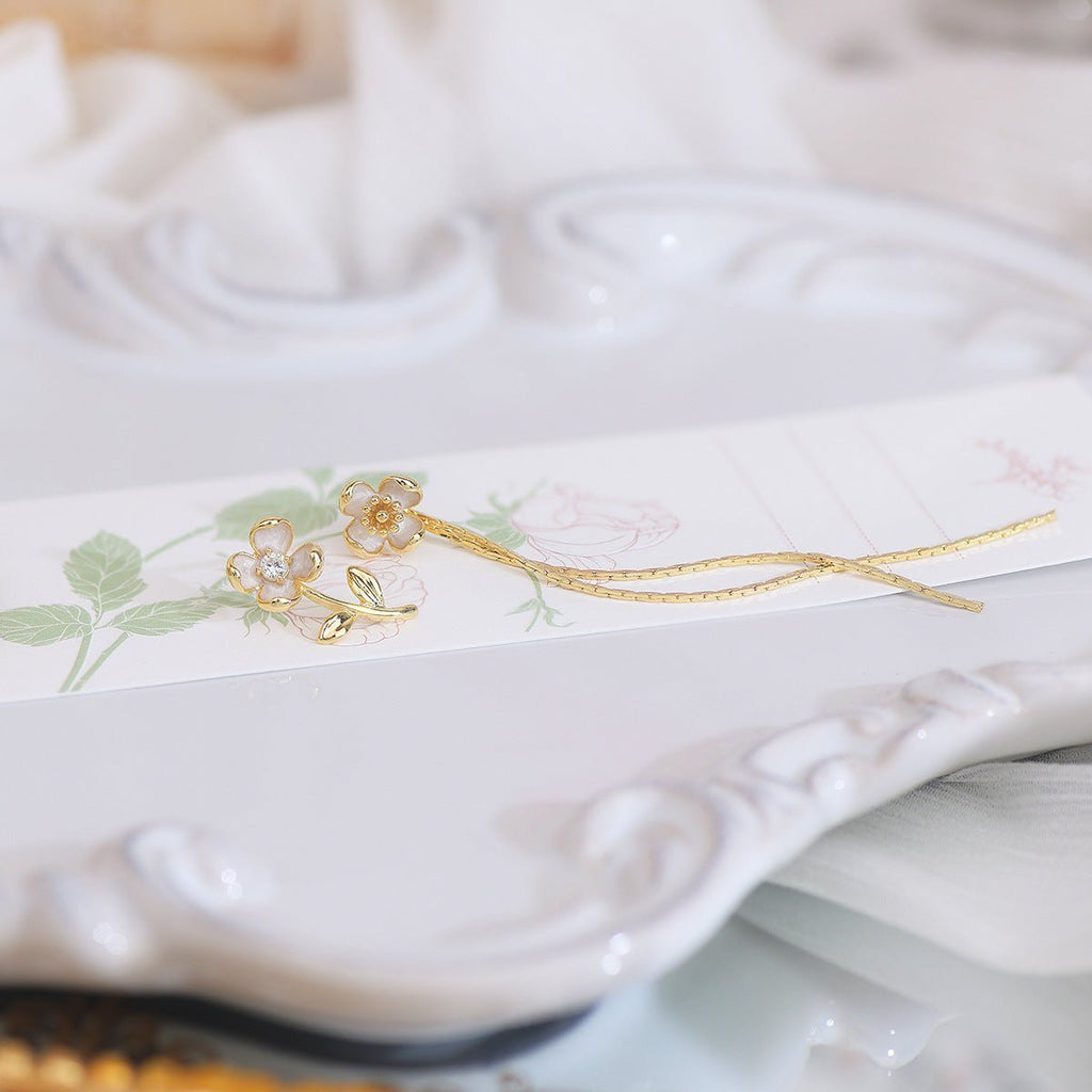 Blumen-Tropfen-Ohrringe - Rita