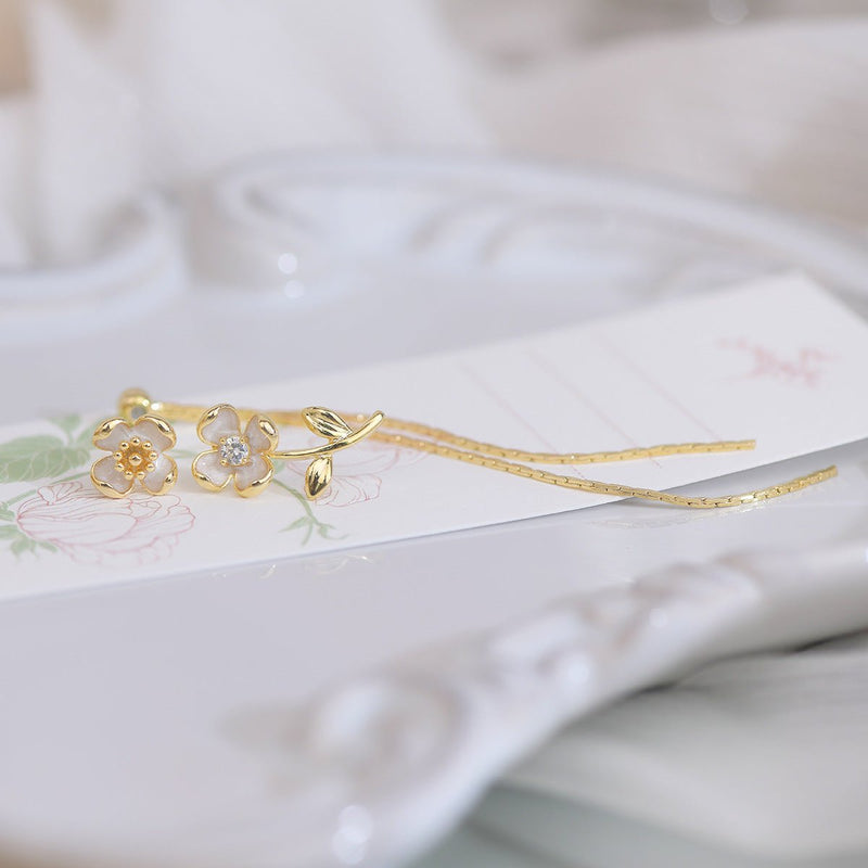 Blumen-Tropfen-Ohrringe - Rita