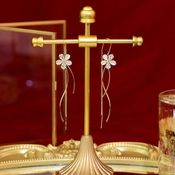 Blumen-Tropfen-Ohrringe - Sophia