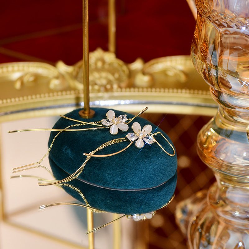 Blumen-Tropfen-Ohrringe - Sophia