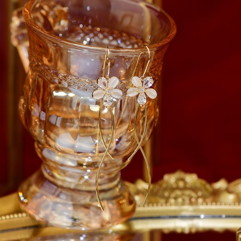 Blumen-Tropfen-Ohrringe - Sophia