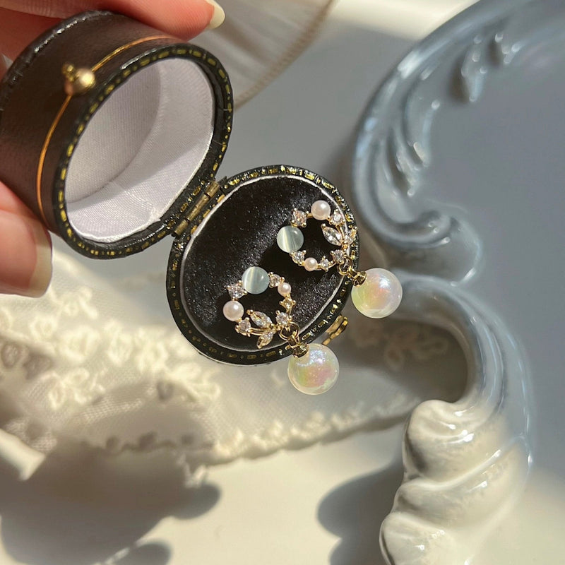 Blumen-Tropfen-Ohrringe - Tawny