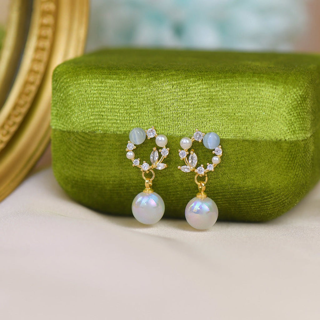 Blumen-Tropfen-Ohrringe - Tawny