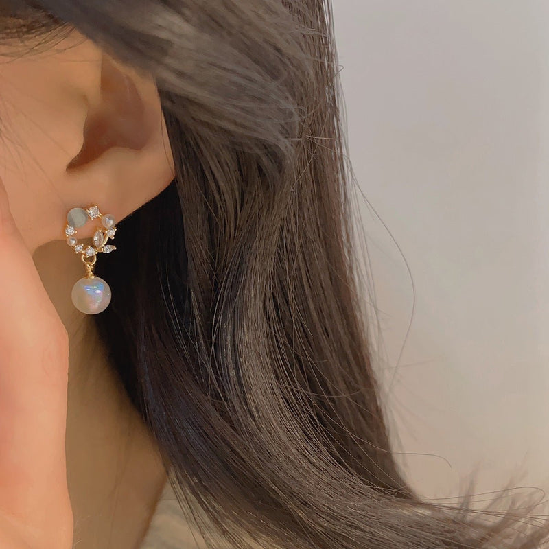 Blumen-Tropfen-Ohrringe - Tawny