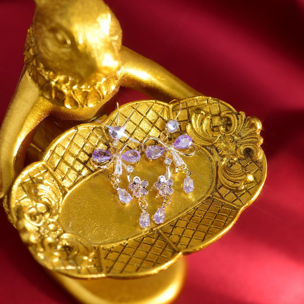 Blumenband-Ohrringe - Celina