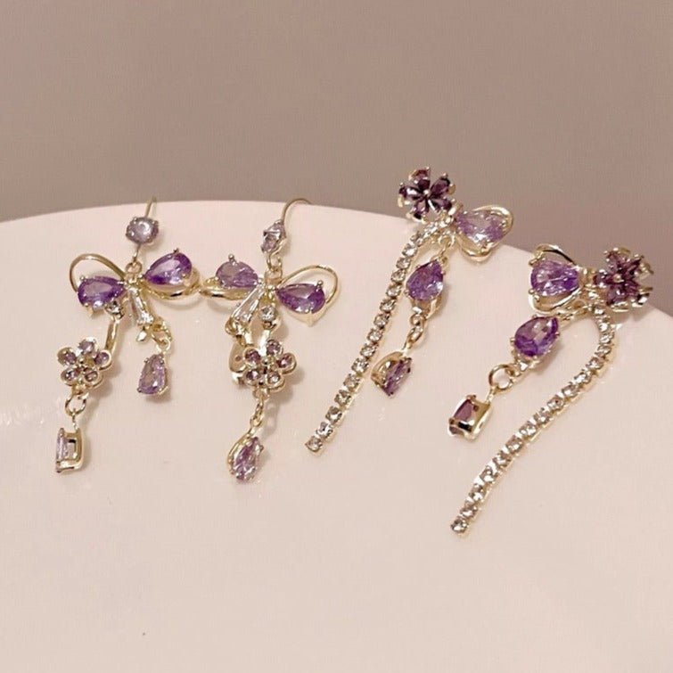 Blumenband-Ohrringe - Celina