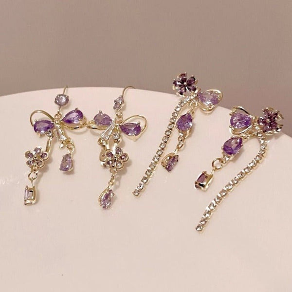 Blumenband-Ohrringe - Celina