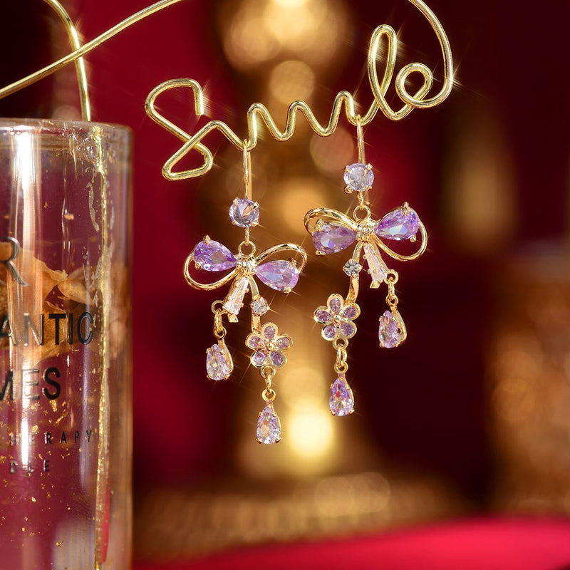 Blumenband-Ohrringe - Celina