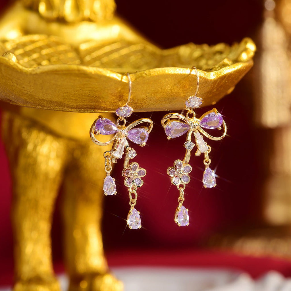 Blumenband-Ohrringe - Celina